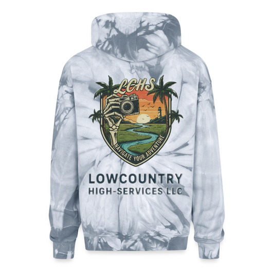 LCHS Tie Dye Hoodie #2 - spider silver