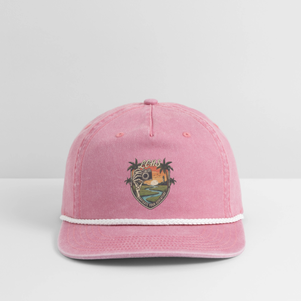 LCHS' #2 - Vintage Washed Rope Cap - washed pink