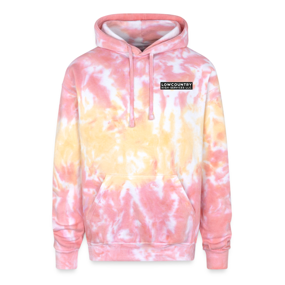 Lowcountry High-Services LLC - Adult Tie Dye Hoodie (No back graphic) - funnel cake